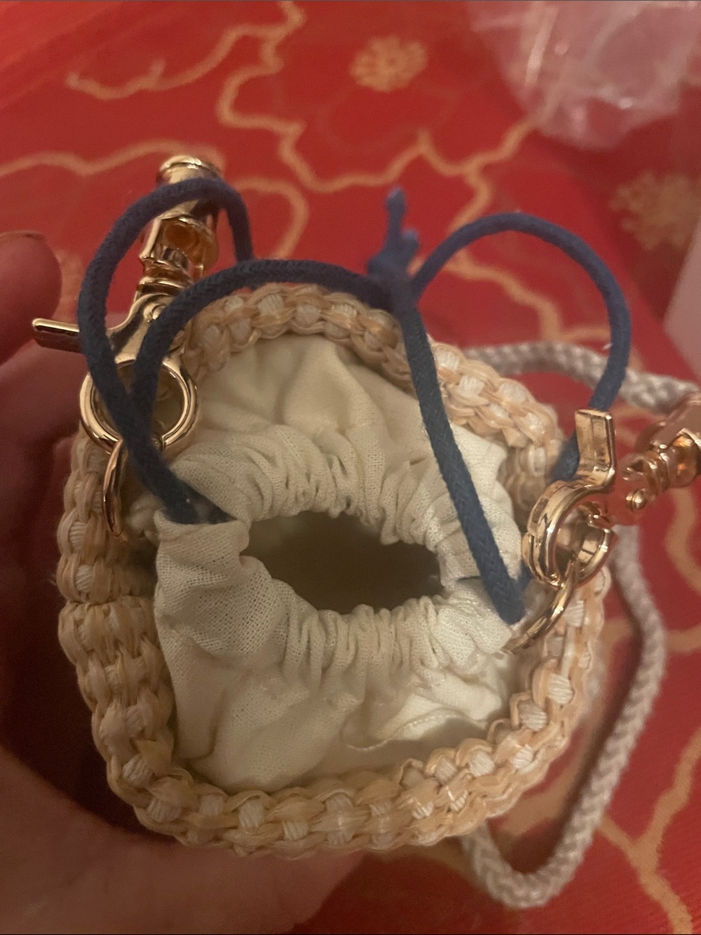 Dior Natural Woven Candle Holder with Branded Band - Beige - Picture 16 of 17